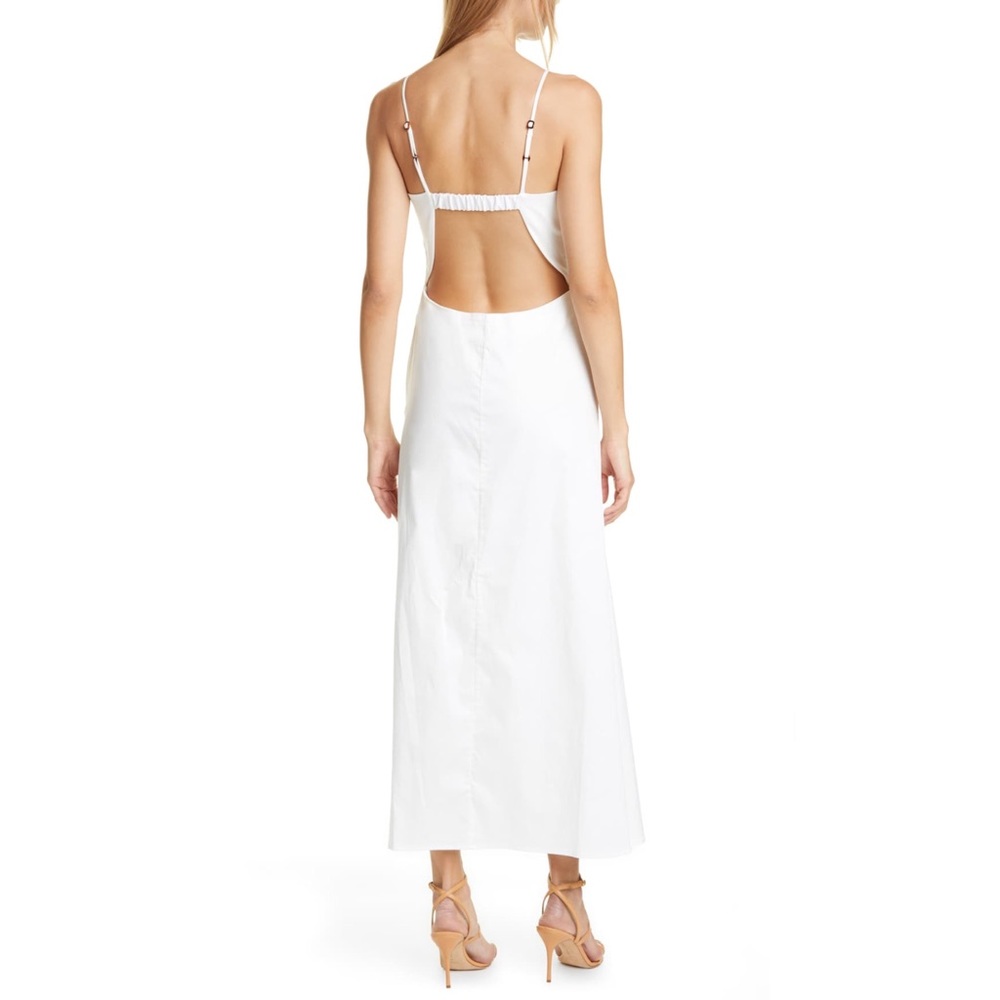 CULT GAIA OFF WHITE MYRIUM MIDI COTTON DRESS - Picture 2 of 9
